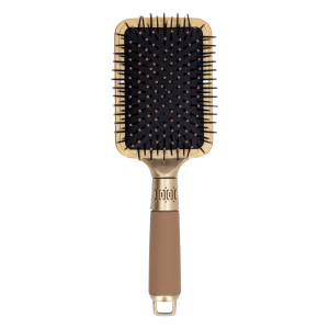 Cepillo De Cabello Redondo Dorado WAHFAY 25 X 8.5Cm