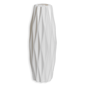 Florero Blanco Decorativo Alargado SKYLARK 5.5X21.4 Cm