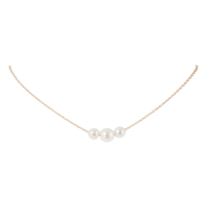 Collar Para Dama Con Dije De 3 Perlas SKYLARK 1 Pieza