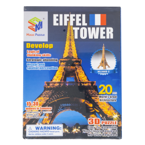 Rompecabezas 3D Torre Eiffel KOOME 20 Piezas