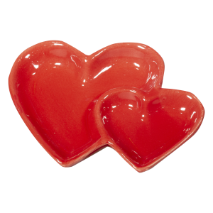 Plato Joyero Diseño Dos Corazones San Valentín BINBIN ARTS & CRAFTS Unidad