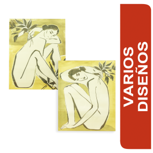 Cuadro Decorativo Diseño Surtido Mujeres Sentadas FUZHOU BESTONE COLLECTION 40X50 Cm