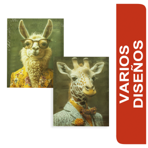 Cuadro Decorativo Diseño Surtido Animales Art Deco Jirafa Y Llama FUZHOU BESTONE COLLECTION 40X50 Cm