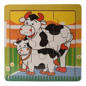 Rompecabezas Vaca TOP BRIGHT 9 Piezas