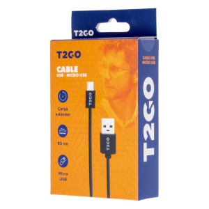 Cable Usb-Micro Usb Negro T2GO 1 A