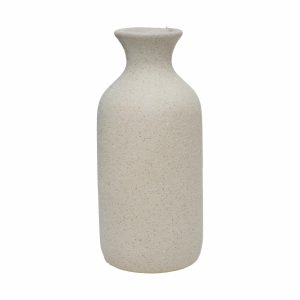 Florero Decorativo Taupe Punta Angosta Corta SHUNDA 1 Pieza