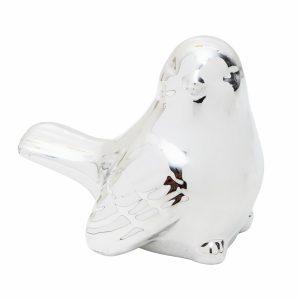 Adorno Decorativo Silver Pájaro KOOME Grande