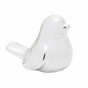Adorno Decorativo Plata Pájaro KOOME Pequeño