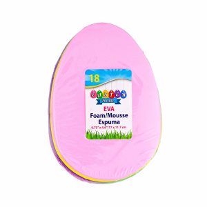 Figura De Pascua Foami Huevo LPS 18 Piezas