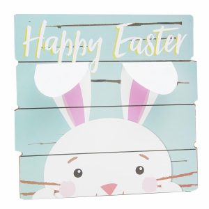 Colgante De Pascua Conejito Con Orejas De Fieltro LPS Madera
