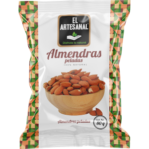 Almendras Peladas 100% Natural EL ARTESANAL 80G