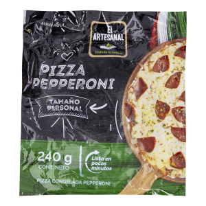 Pizza De Pepperoni Y Queso EL ARTESANAL 240 G