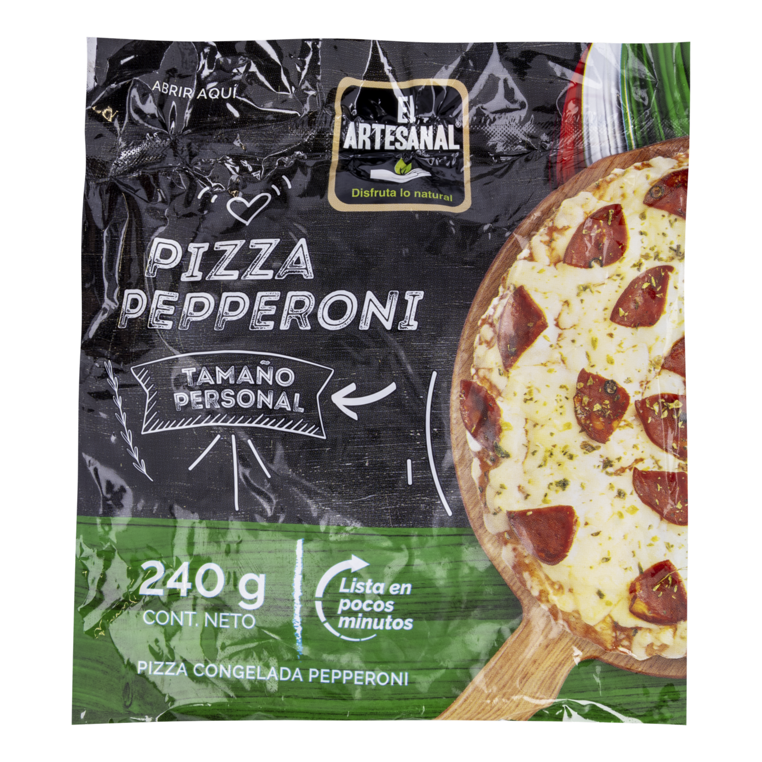 Pizza De Pepperoni Y Queso EL ARTESANAL 240 G
