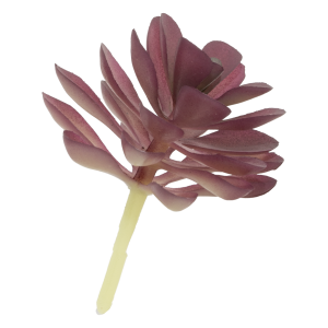 Flor Artificial Suculenta Roja Hoja De Gota SKYLARK 8X7 Cm