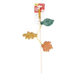 Juguete Para Gato Diseño Hojas PET STAR T:6.7X27.5Cm S:40Cm