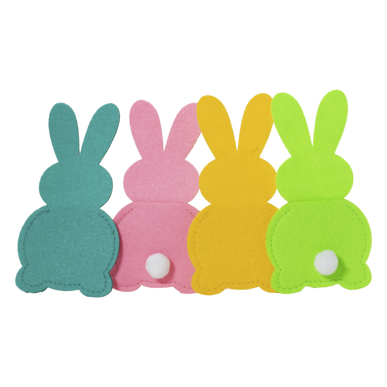 Porta Cubiertos Diseño Conejo De Pascua Set X4 Piezas GE CE EASTER 8X15 Cm