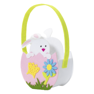 Cesta De Pascua Para Regalos Diseño De Conejito GE CE EASTER 11X7X24 Cm