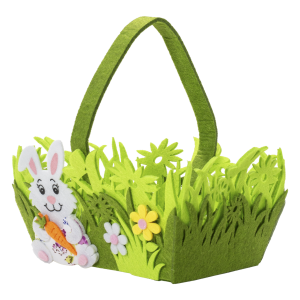 Cesta De Pascua Para Regalos Verde GE CE EASTER 14X9X22 Cm