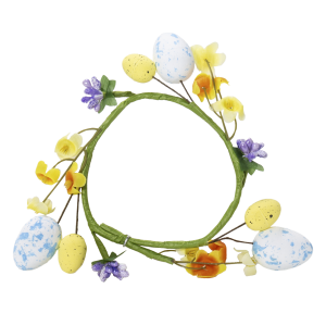 Corona De Pascua Diseño De Huevos Y Flores GE CE EASTER 20 Cm