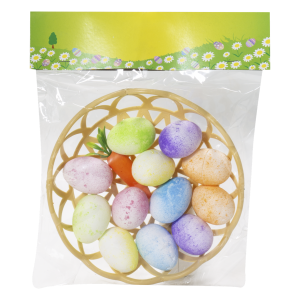 Huevos De Pascua Decorativos 13 Piezas GE CE EASTER 3X4 Cm