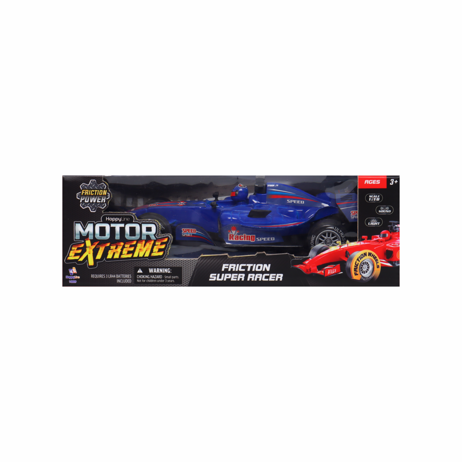 Vehículo A Fricción 1:18 Con Luz Y Sonido MOTOR EXTREME Colores Surtidos - Image 3
