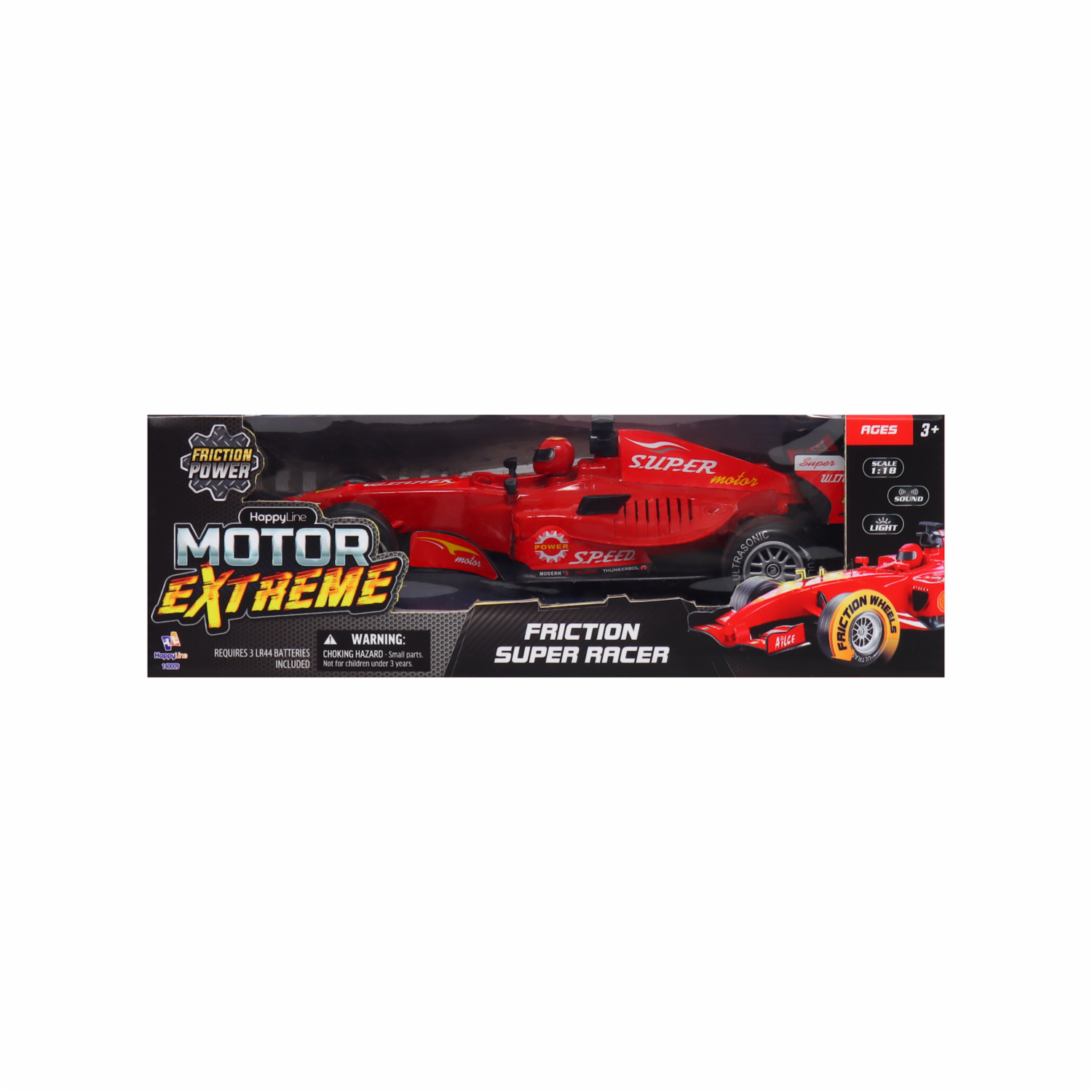 Vehículo A Fricción 1:18 Con Luz Y Sonido MOTOR EXTREME Colores Surtidos - Image 4