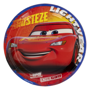 Plato Tendido Desechable Fiesta Cars 7" DISNEY 10 Uds