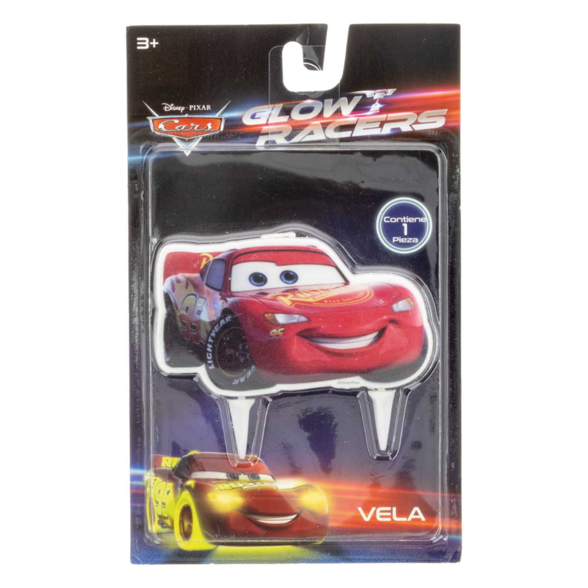 Vela De Cumpleaños Diseño Cars DISNEY 1 Pieza