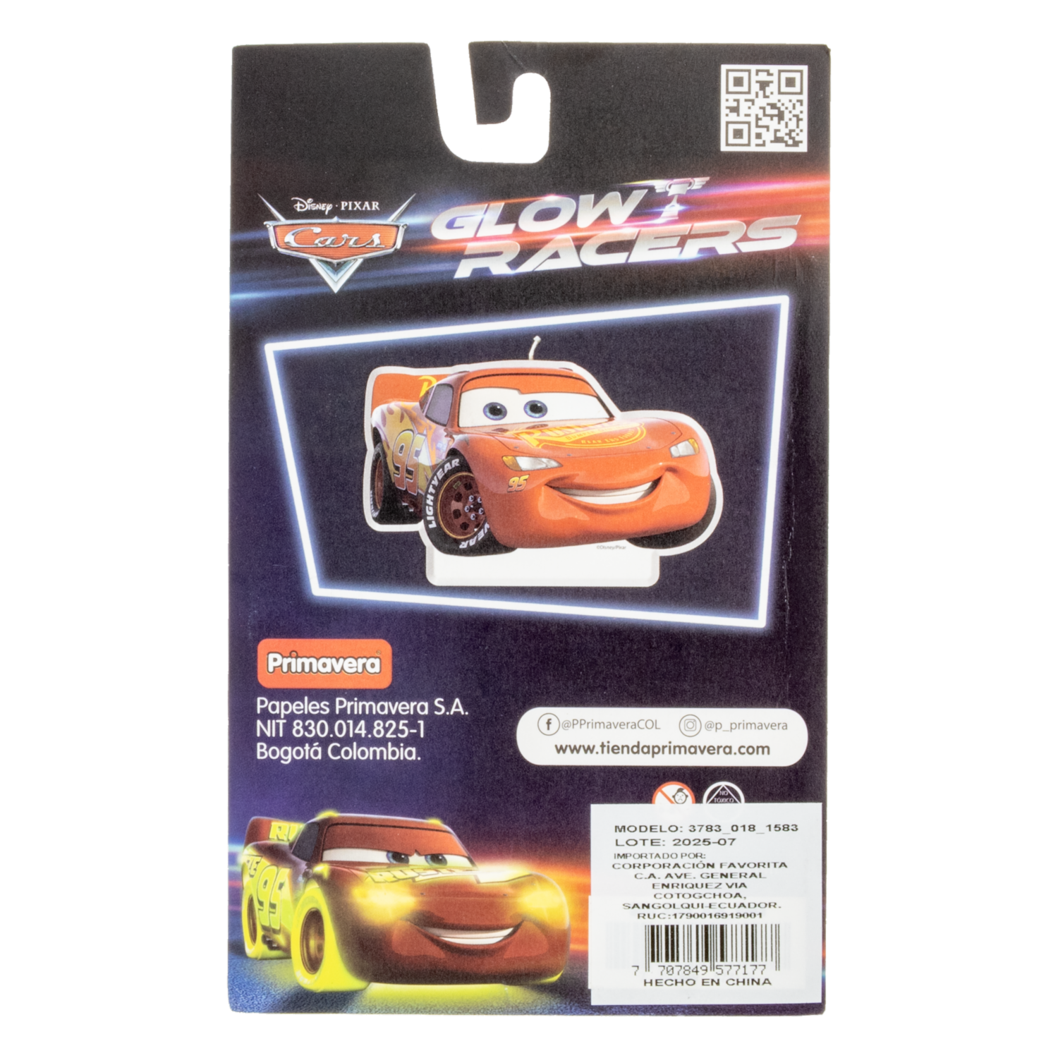 Vela De Cumpleaños Diseño Cars DISNEY 1 Pieza - Image 2