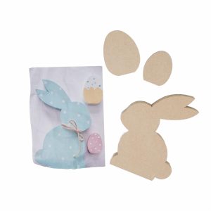 Set Manualidad Conejo Pascua 1 ARTES Y MADERA 3 Piezas